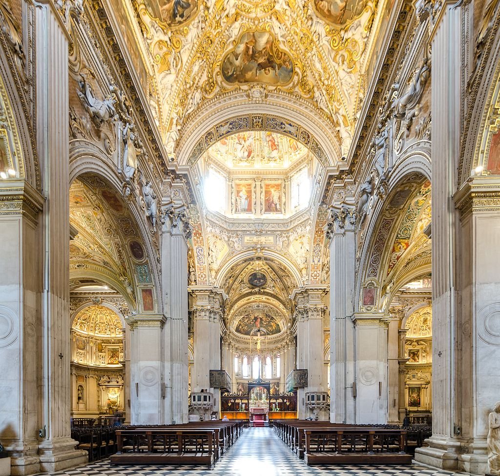 Bergamo, santa Maria Maggiore, interior